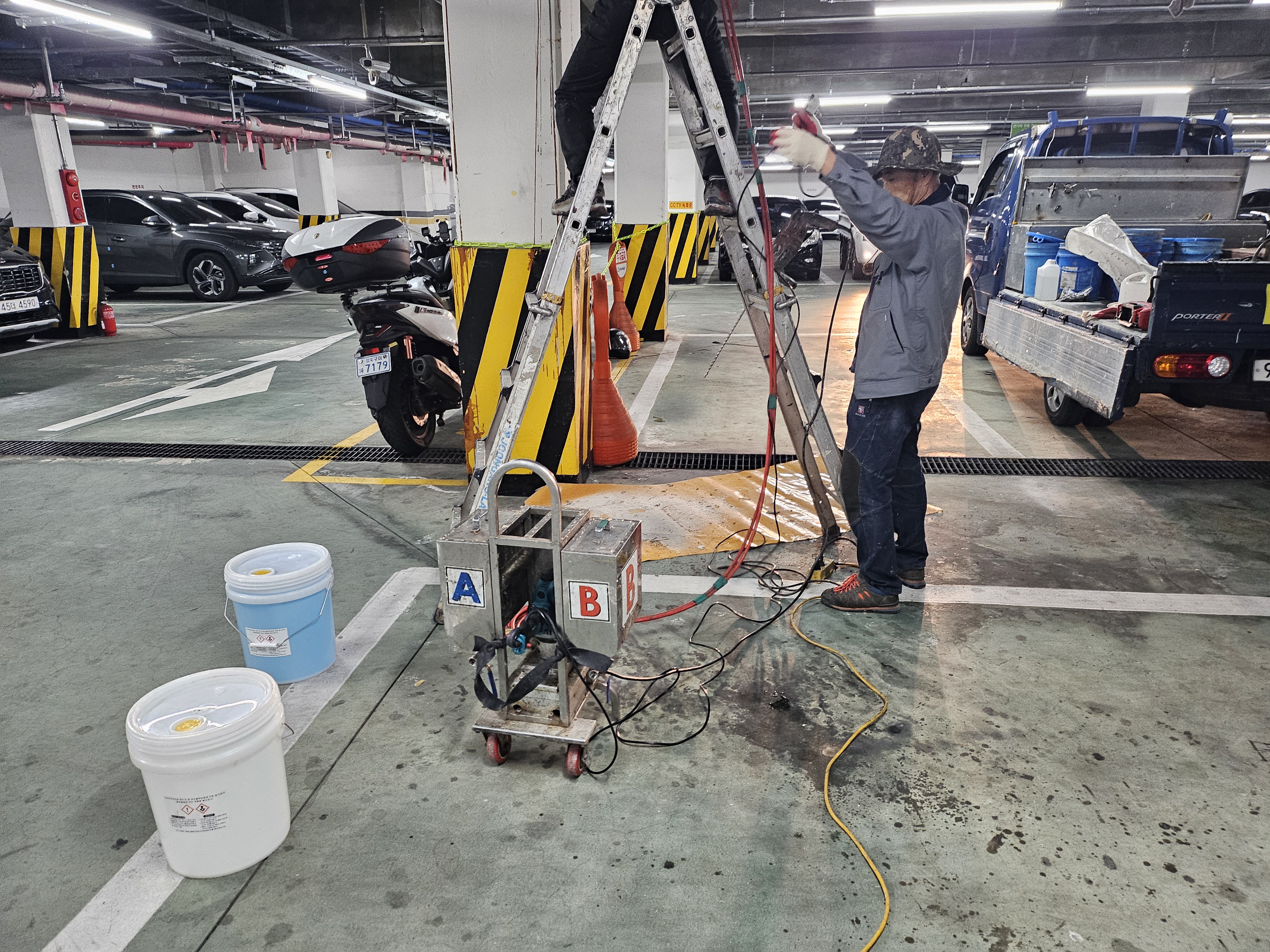 구미방수 -지하주차장천장방수